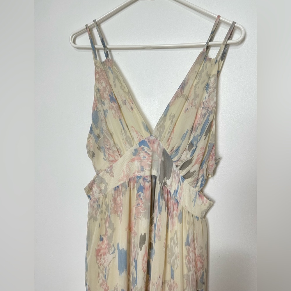 Fore Collection Daydreaming Floral Ruffle Maxi Dress Large - Picture 3 of 16